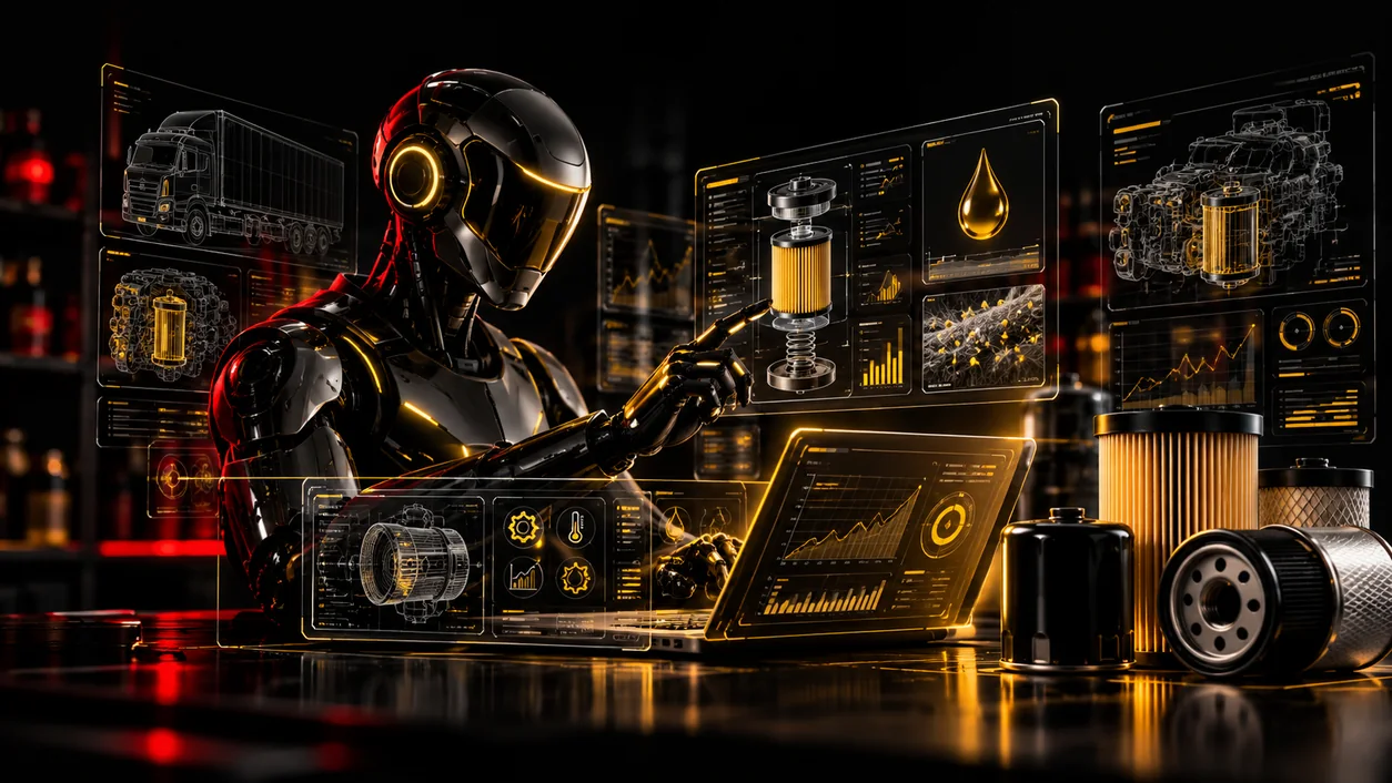 Agente Técnico Zolder analizando filtros, datos técnicos y equipos en pantallas holográficas